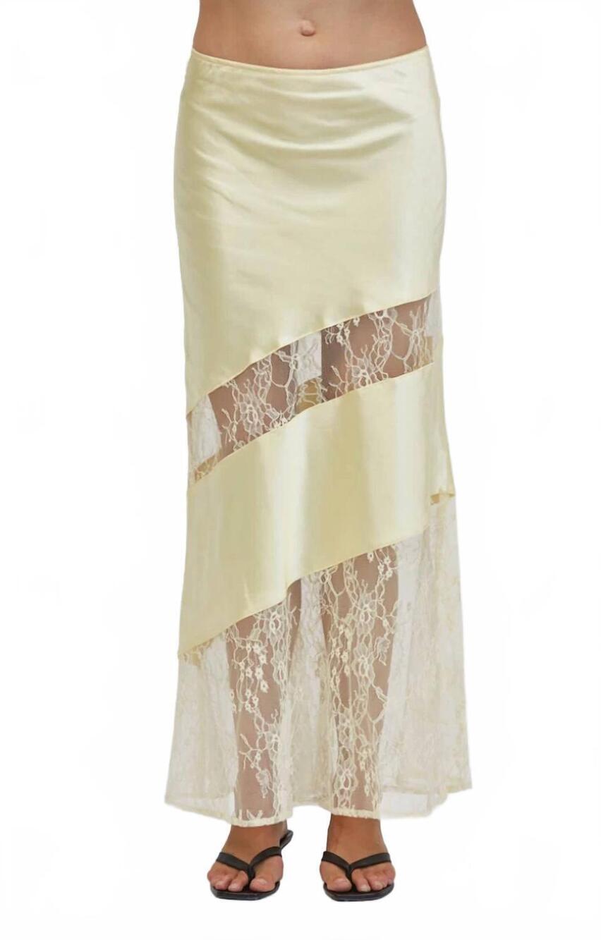 NEW A.REN sabrin skirt in yellow